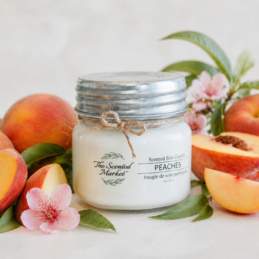 PEACHES Soy Wax Candle 8 oz