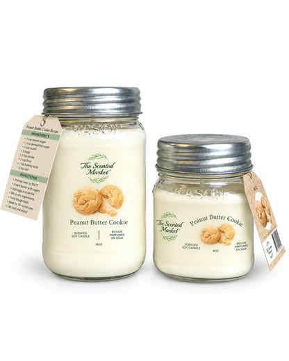 PEANUT BUTTER Cookie Scented Soy Candle 8 oz