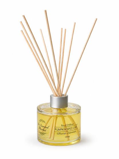 PUMPKIN SPICE CAKE Reed Diffuser – Long Lasting Relaxing Room Fragrance
