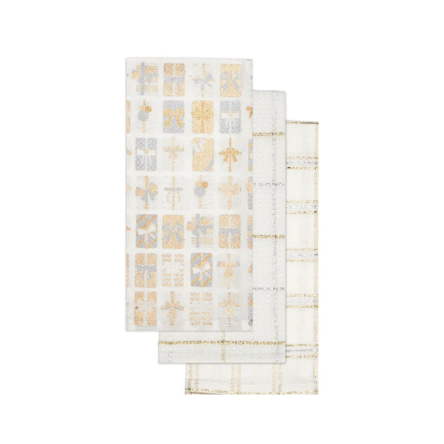 Presents Tea Towel Set of 3 - The Scented Market     