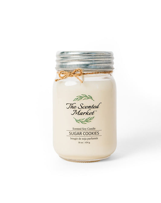 SUGAR COOKIES Soy Wax Candle 16 oz - The Scented Market  Candles   