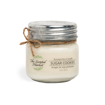 SUGAR COOKIES Soy Wax Candle 8 oz - The Scented Market  Candles   