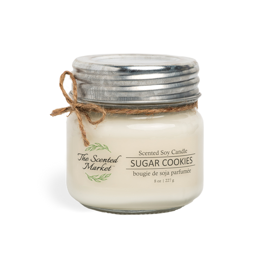 SUGAR COOKIES Soy Wax Candle 8 oz - The Scented Market  Candles   