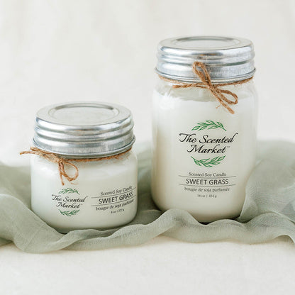 SWEET GRASS Soy Wax Candle 16 oz - The Scented Market  Candles   