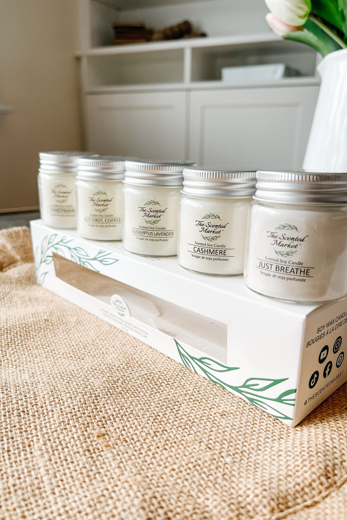 Signature Candle Sample 5 Pack – Best-Selling Scents, Clean Soy Wax - The Scented Market     