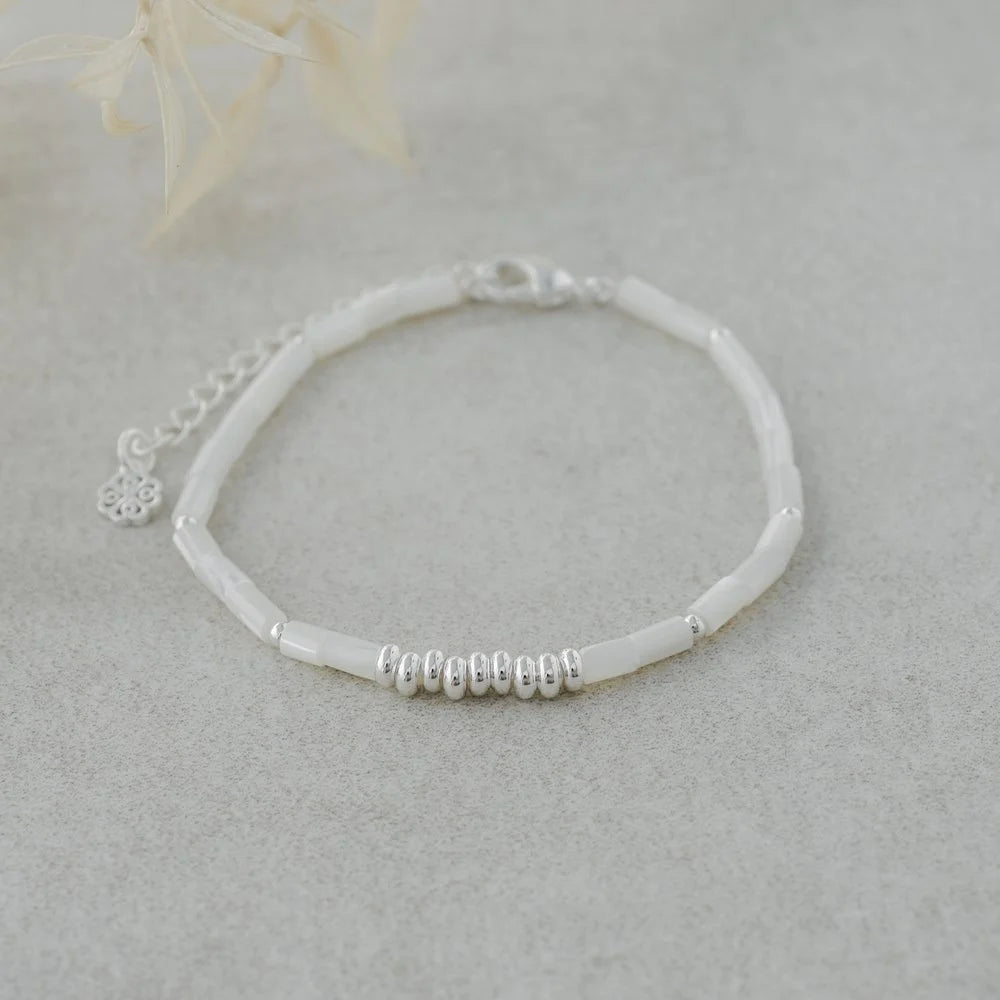 Silver Beaded Bracelet - The Scented Market  Bracelets   