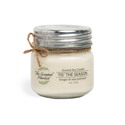 TIS' THE SEASON Soy Wax Candle 8 oz - The Scented Market  Candles   