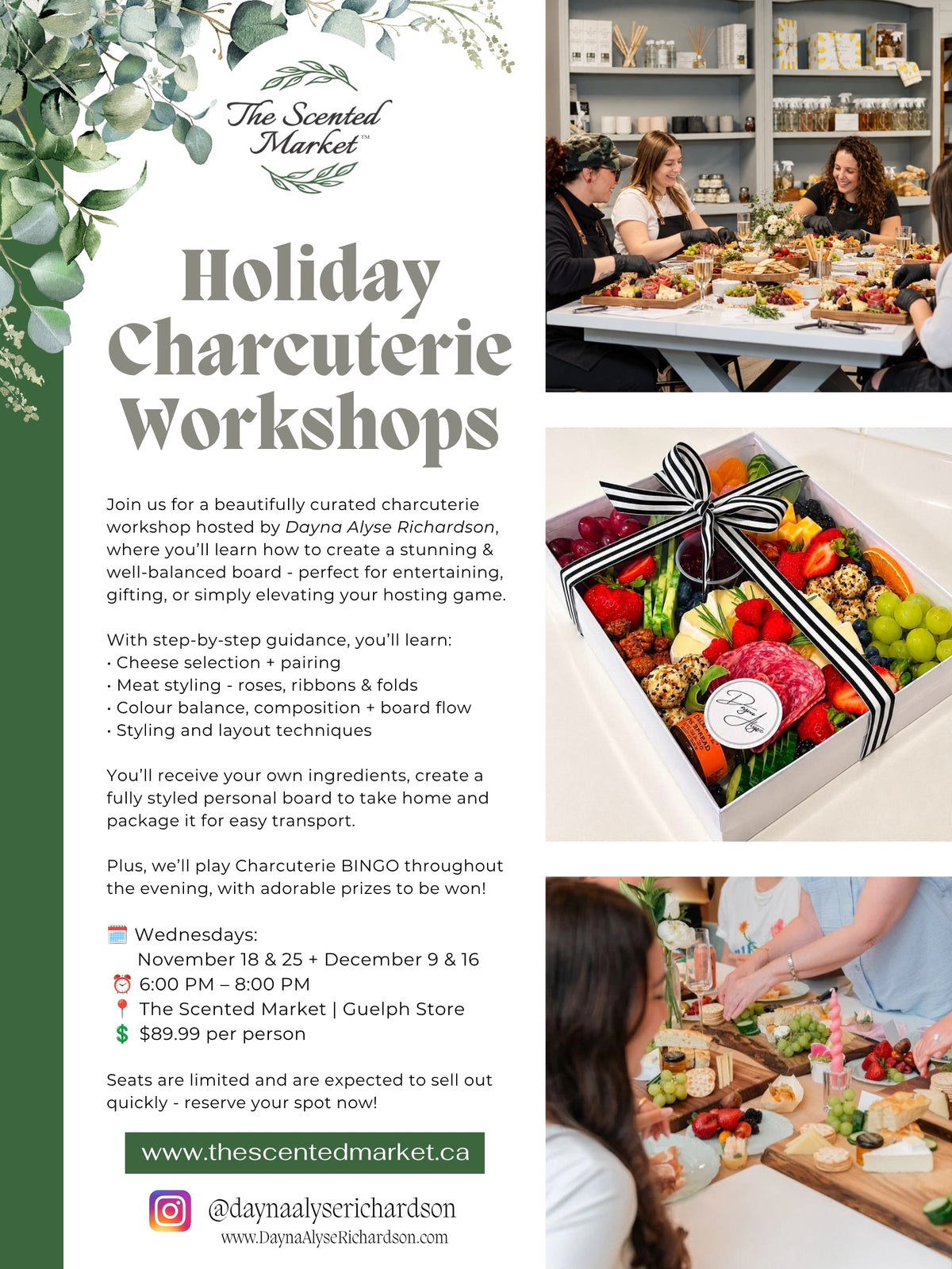 Charcuterie Board Making Workshop & Class in Guelph- Wednesday Dec 16th