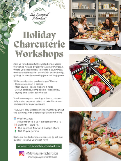 Charcuterie Board Making Workshop & Class in Guelph- Wednesday Dec 16th