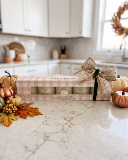 Fall Candle Sample 5 Pack | Soy Wax Candle Gift Set