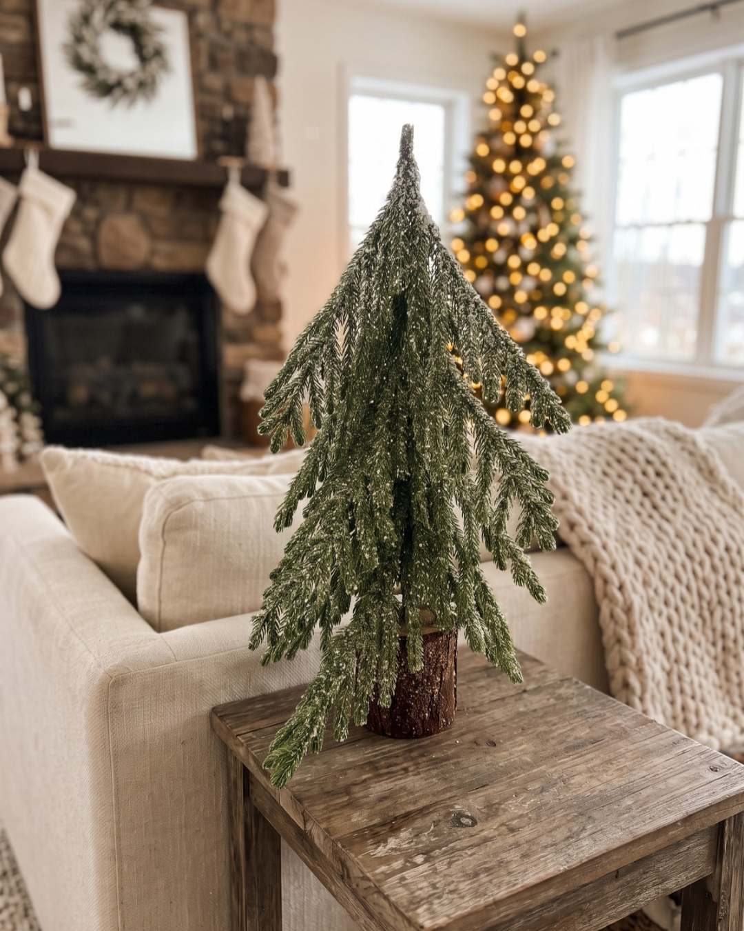 Cascading Glitter Christmas Tree –  Winter Décor