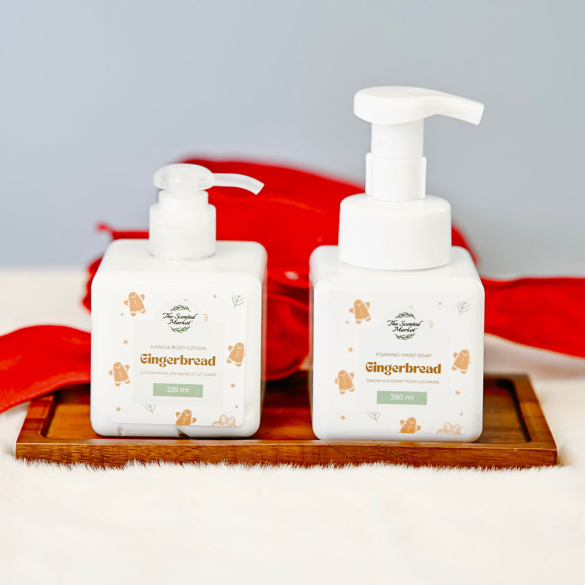 The Gingerbread Gift Set -  Foaming Hand Soap + Body Lotion Duo - The Scented Market  Bath & Body Gift Sets   