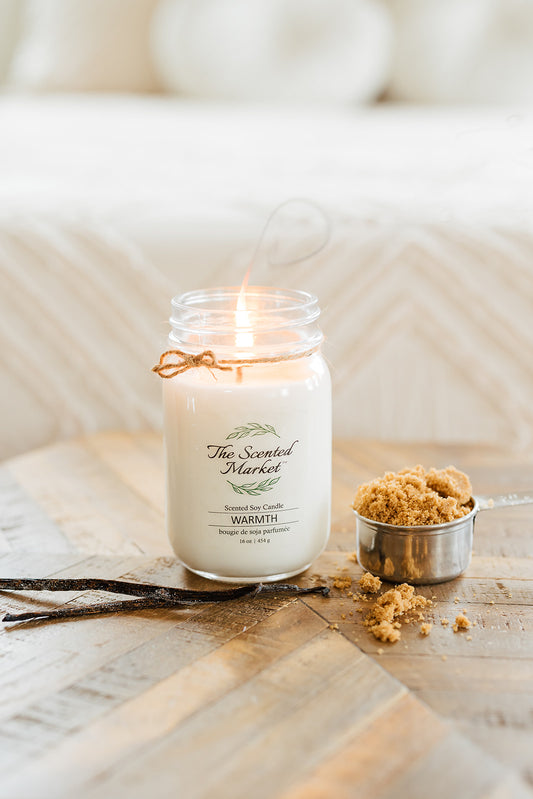 WARMTH Soy Wax Candle 16 oz - The Scented Market  Candles   