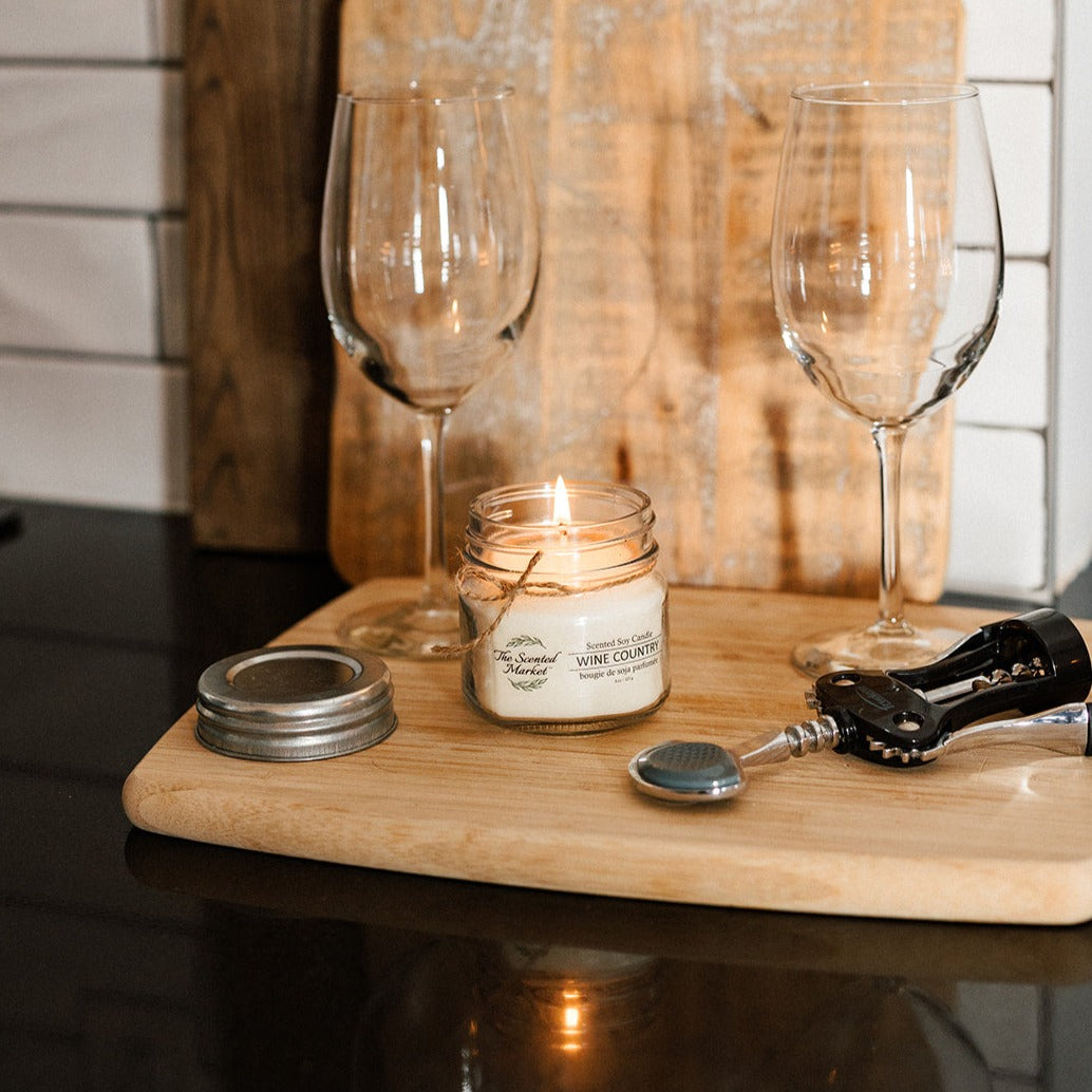 WINE COUNTRY Soy Wax Candle 8oz - The Scented Market  Candles   