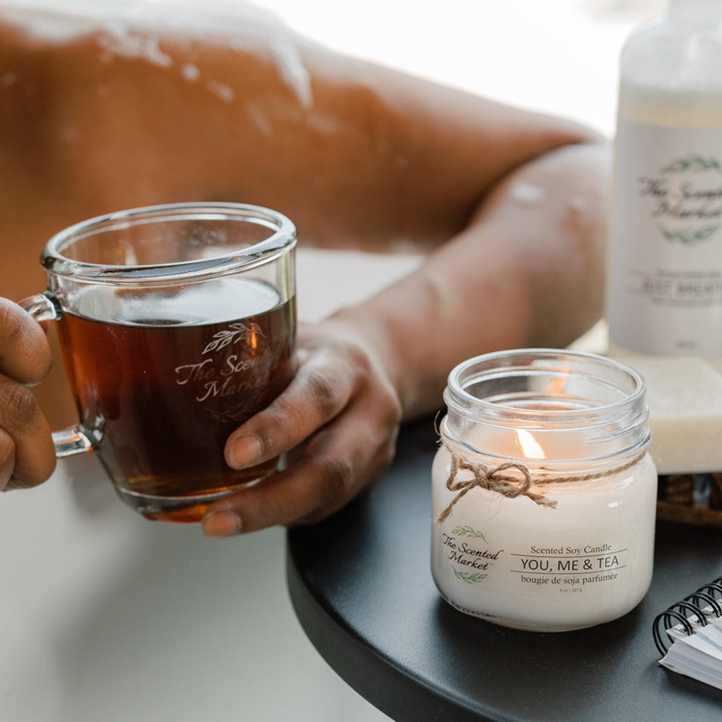 YOU, ME & TEA Soy Wax Candle 8 oz - The Scented Market  Candles   