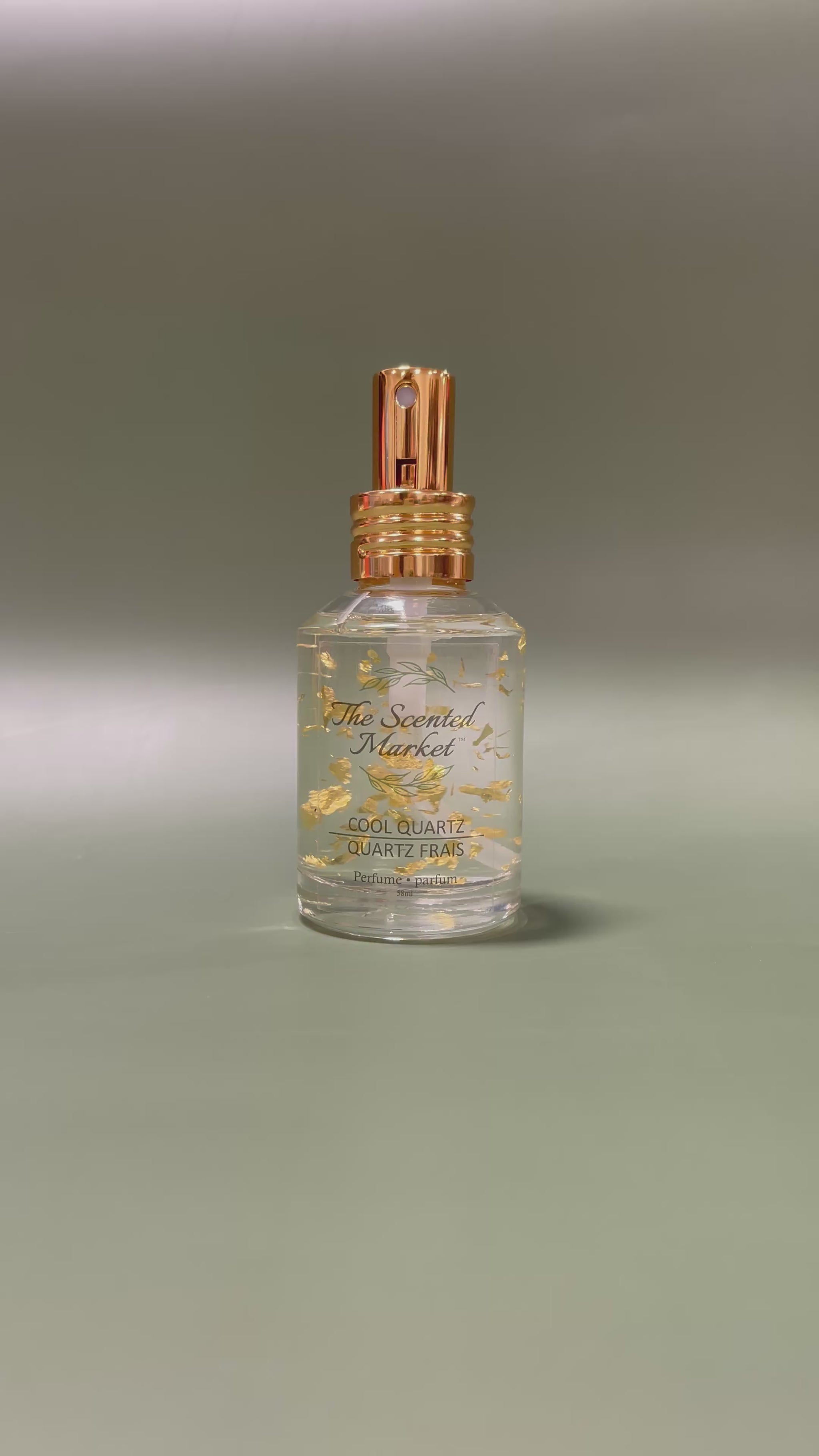 Travel Size Cool Quartz Luxury Perfume – with Gold Leaf Flecks 3