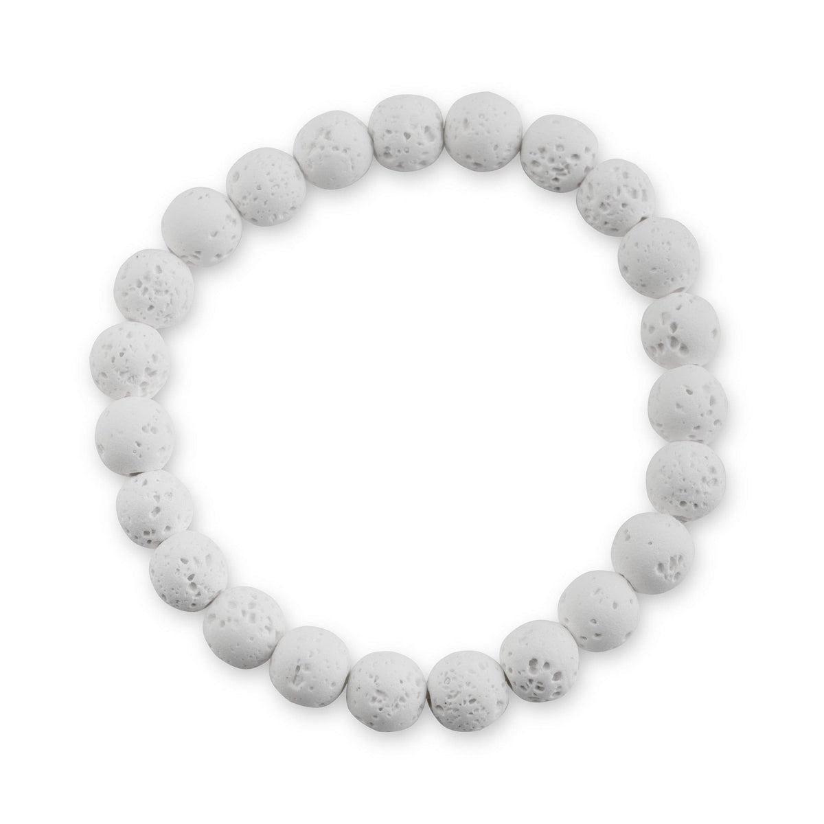 White Lava Stone Bracelet - The Scented Market 