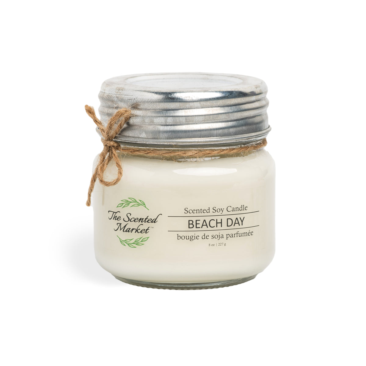 BEACH DAY Soy Wax Candle 8 oz - The Scented Market  Candles   