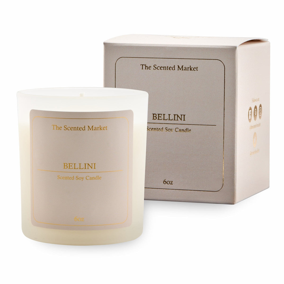 BELLINI Soy Wax Candle 6 oz - The Scented Market  Candles   