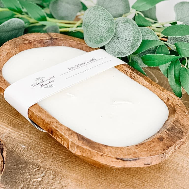 Brown Oval Dough Bowl - SUMMER NIGHTS - The Scented Market  Candles   