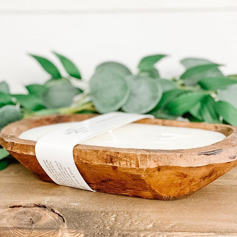 Brown Oval Dough Bowl - SUMMER NIGHTS - The Scented Market  Candles   