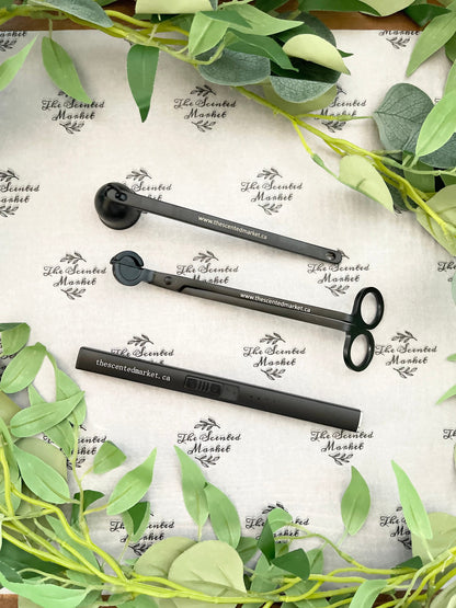 Candle Care Tool Set – Wick Trimmer & Snuffer for Clean Soy Candle Burning - The Scented Market  Candle Snuffers   