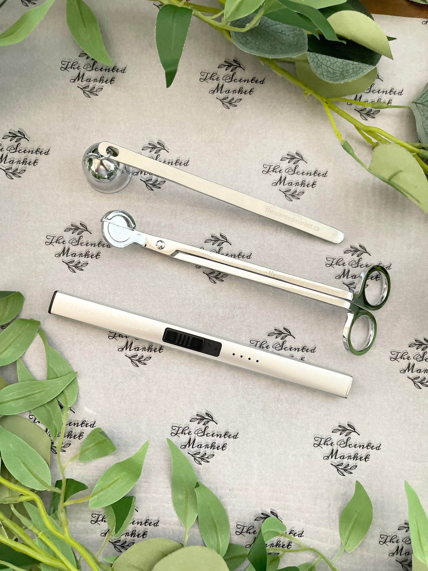 Candle Snuffer - Silver - The Scented Market  Candle Snuffers   
