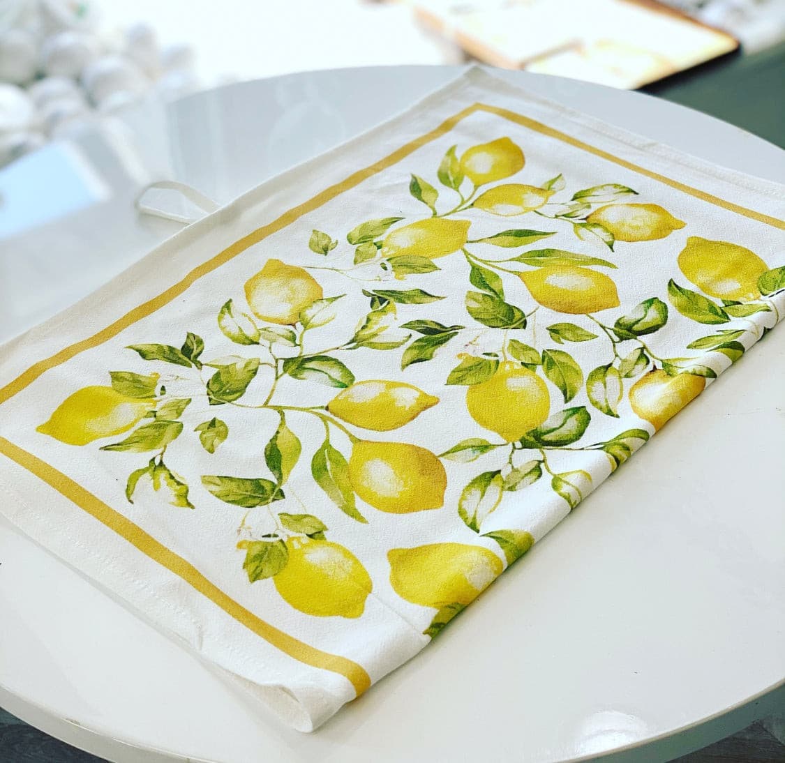 LEMON FRESH Tea Towel - The Scented Market  Kitchen Towels   