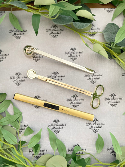 LIGHTER - USB Rechargeable Gold - The Scented Market  Lighters & Matches   