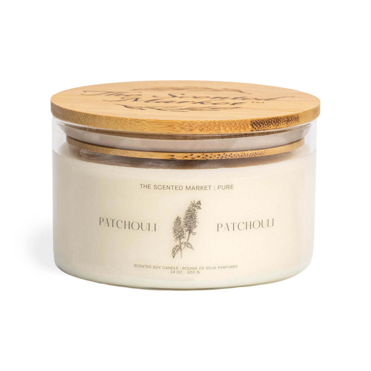Pure PATCHOULI Soy Wax Candle 14 oz - The Scented Market  Candles   