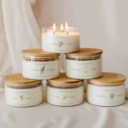 Pure VANILLA Soy Wax Candle 14 oz - The Scented Market  Candles   