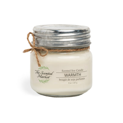 WARMTH Soy Wax Candle 8 oz - The Scented Market  Candles   