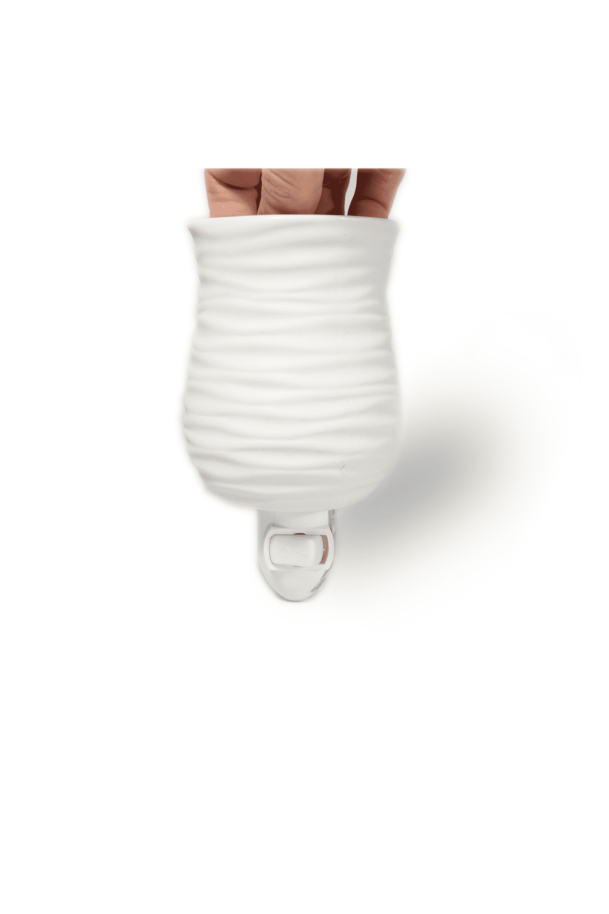 Wax Melter /  Warmer Plug IN - Matte White Swirl - The Scented Market  Home Fragrance Accessories   