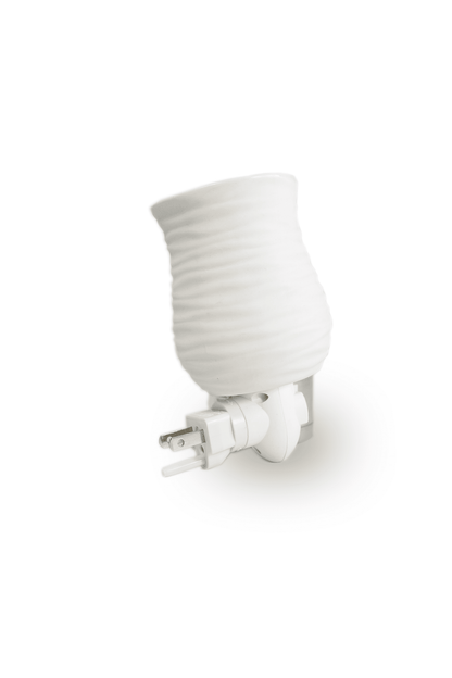 Wax Melter /  Warmer Plug IN - Matte White Swirl - The Scented Market  Home Fragrance Accessories   