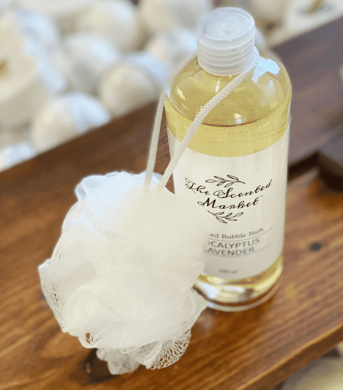 White Loofah - The Scented Market  Bath Sponges & Loofahs   